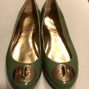 Coach Loafers- Kiwi Green/ Patent